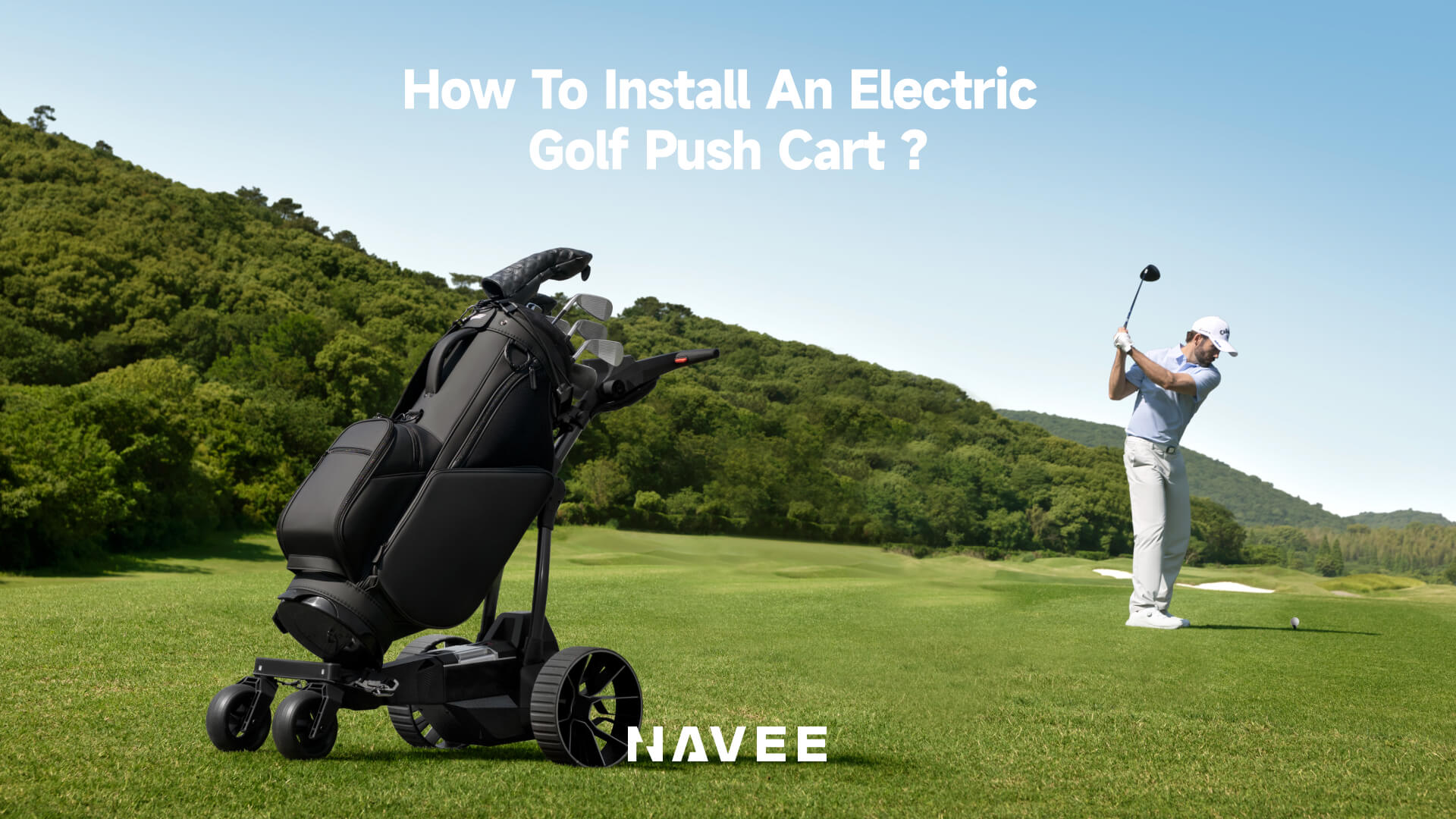 How to Install an electric golf push cart (NAVEE Bridie 3X golf