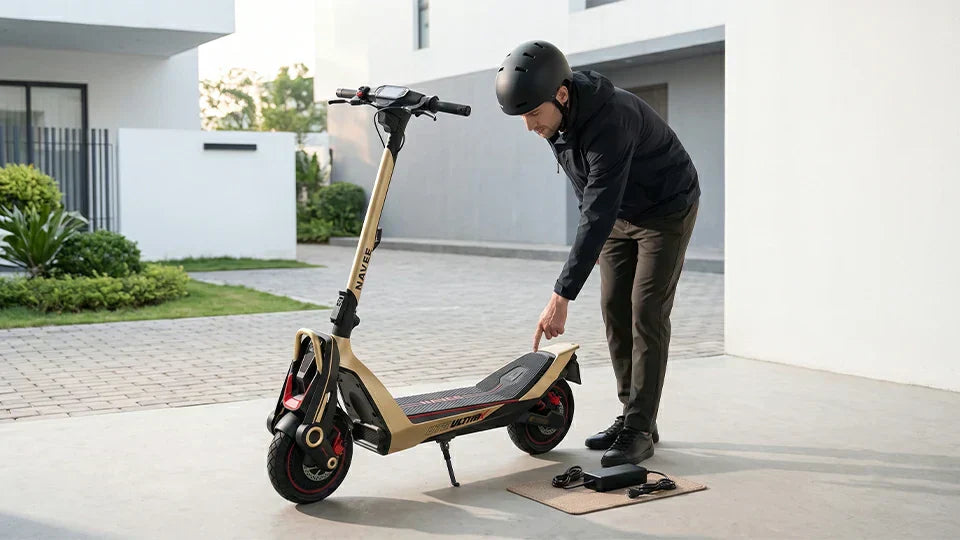 Check the condition of the electric scooter