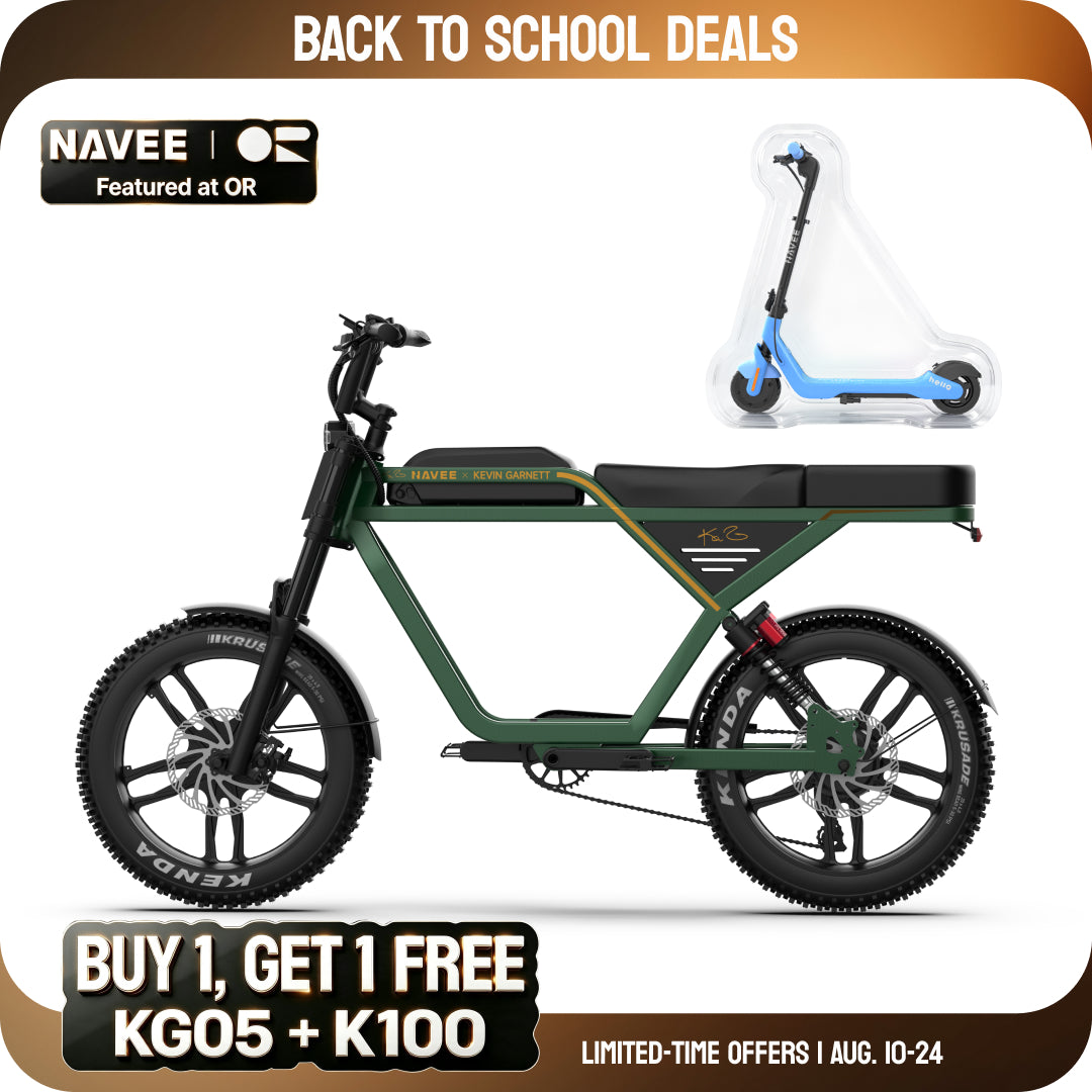 NAVEE KG05 Moped-Style Fat Tire Electric Bike