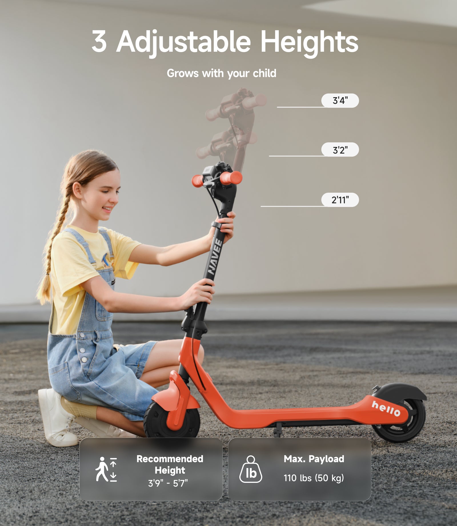 Smart kids E-scooter NAVEE K100