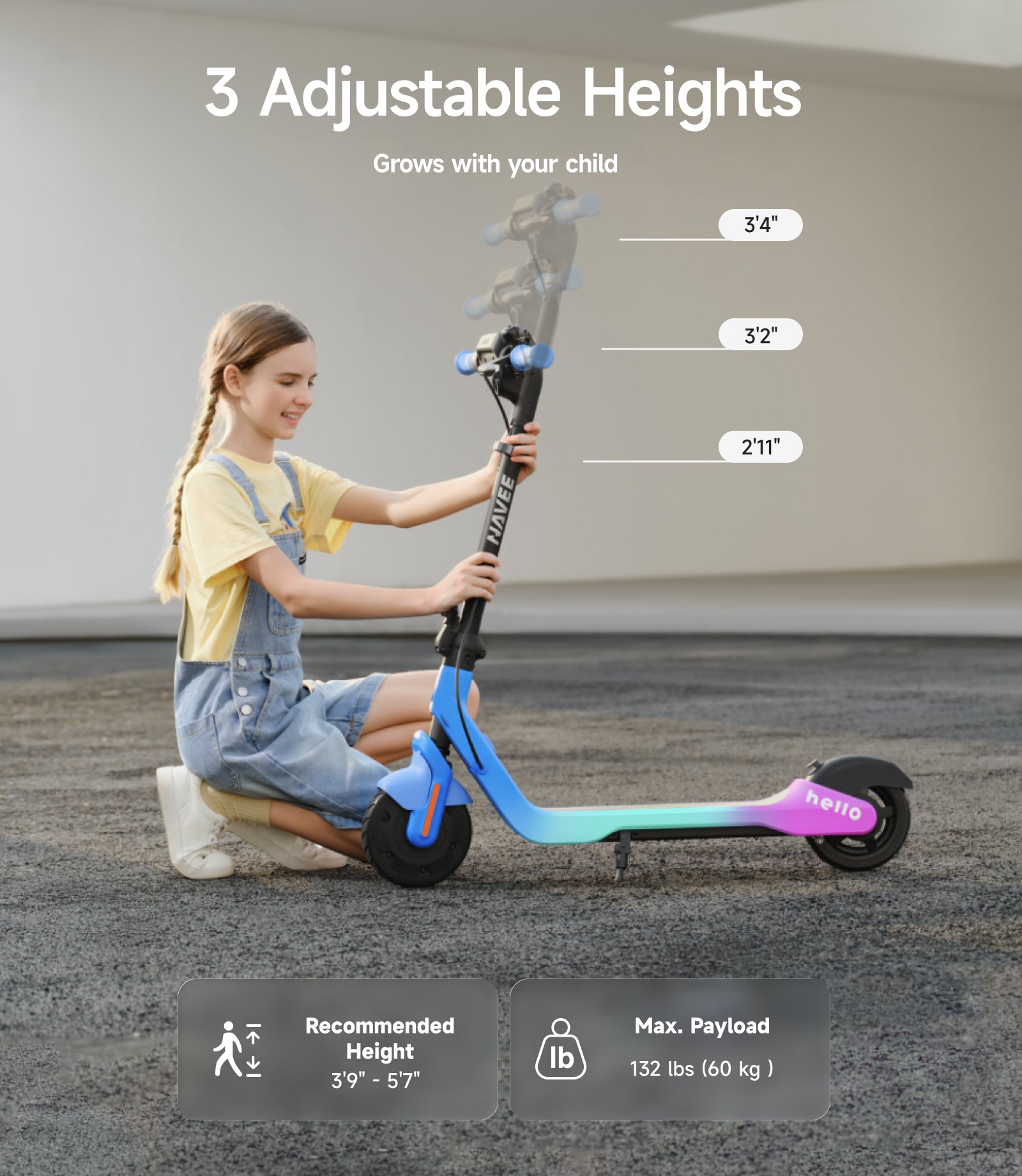 Smart kids E-scooter NAVEE K100
