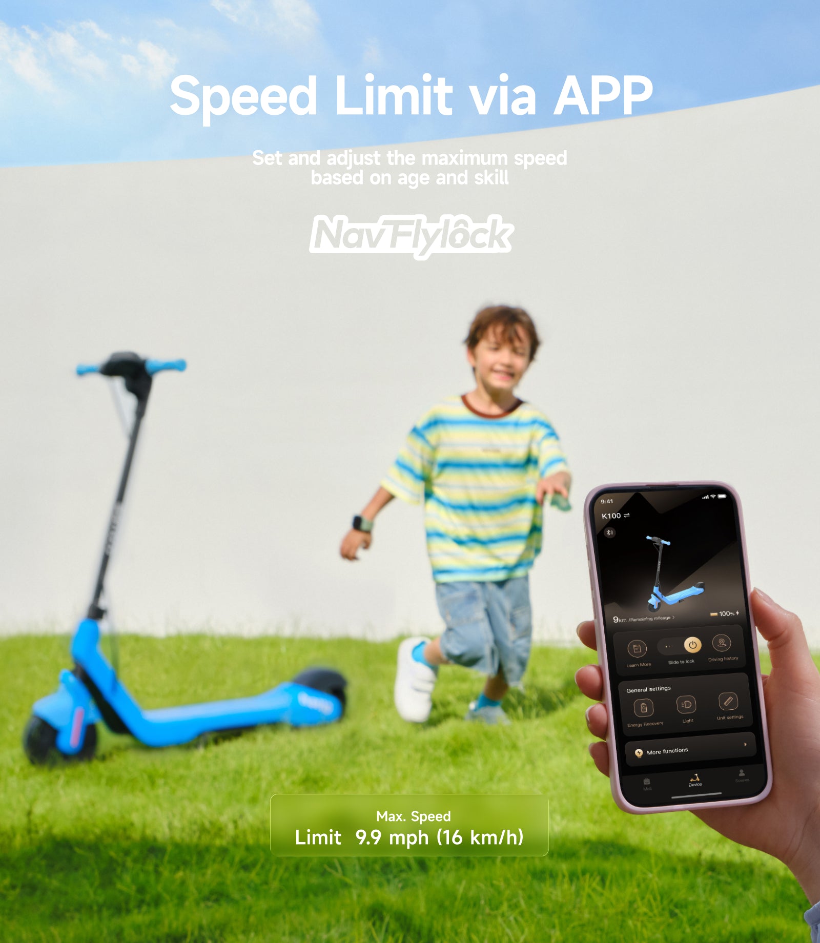 Smart kids E-scooter NAVEE K100