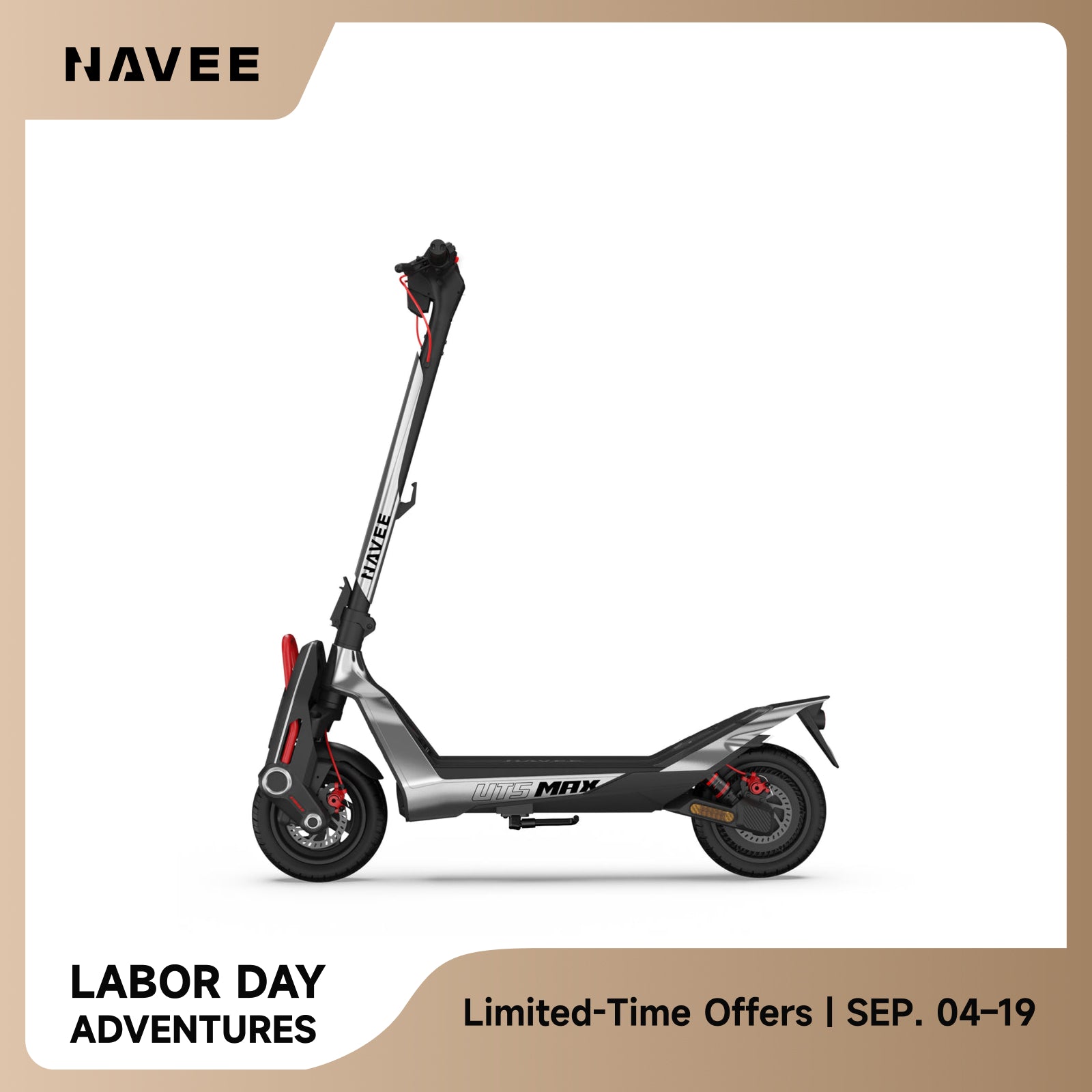 NAVEE UT5 Max | Hydraulic Suspension SuperScooter