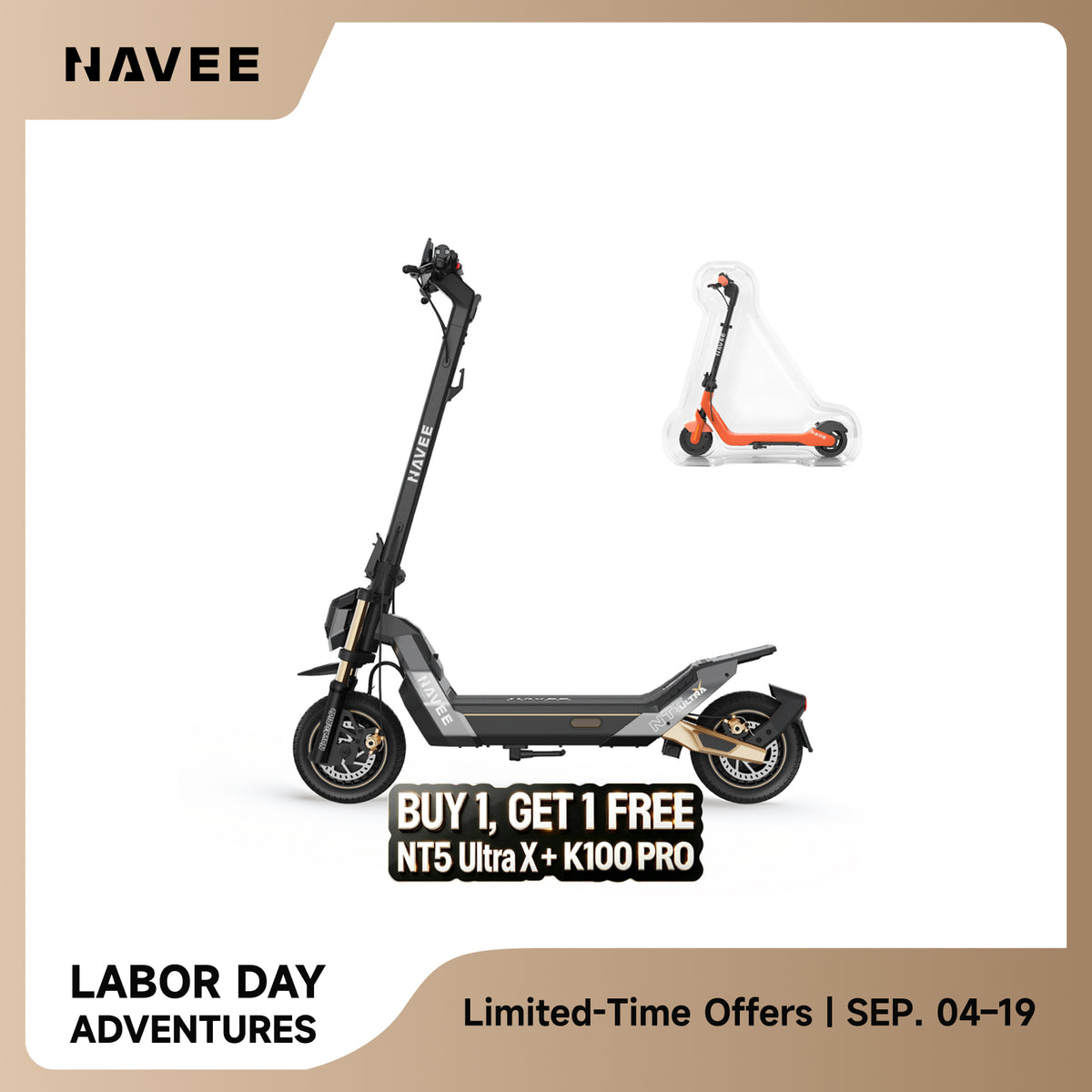 NAVEE NT5 Ultra X | Dual-Motor Performance Scooter