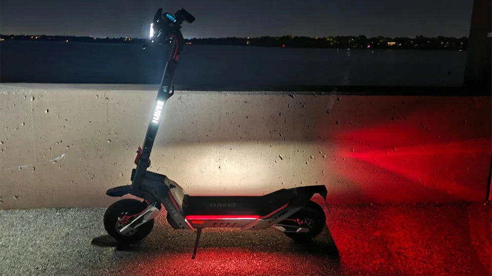 Electric Scooter with LED Lights