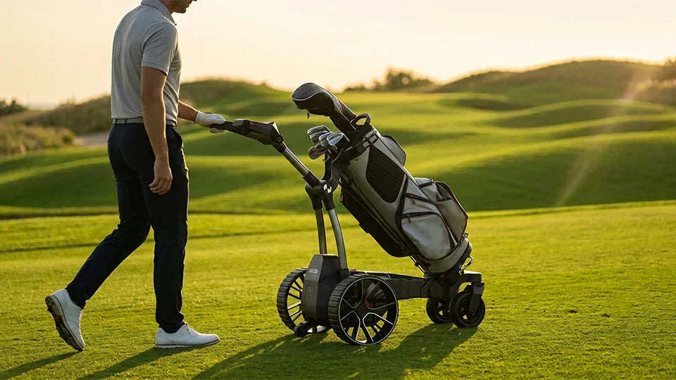 Walking with an Electric Push Cart