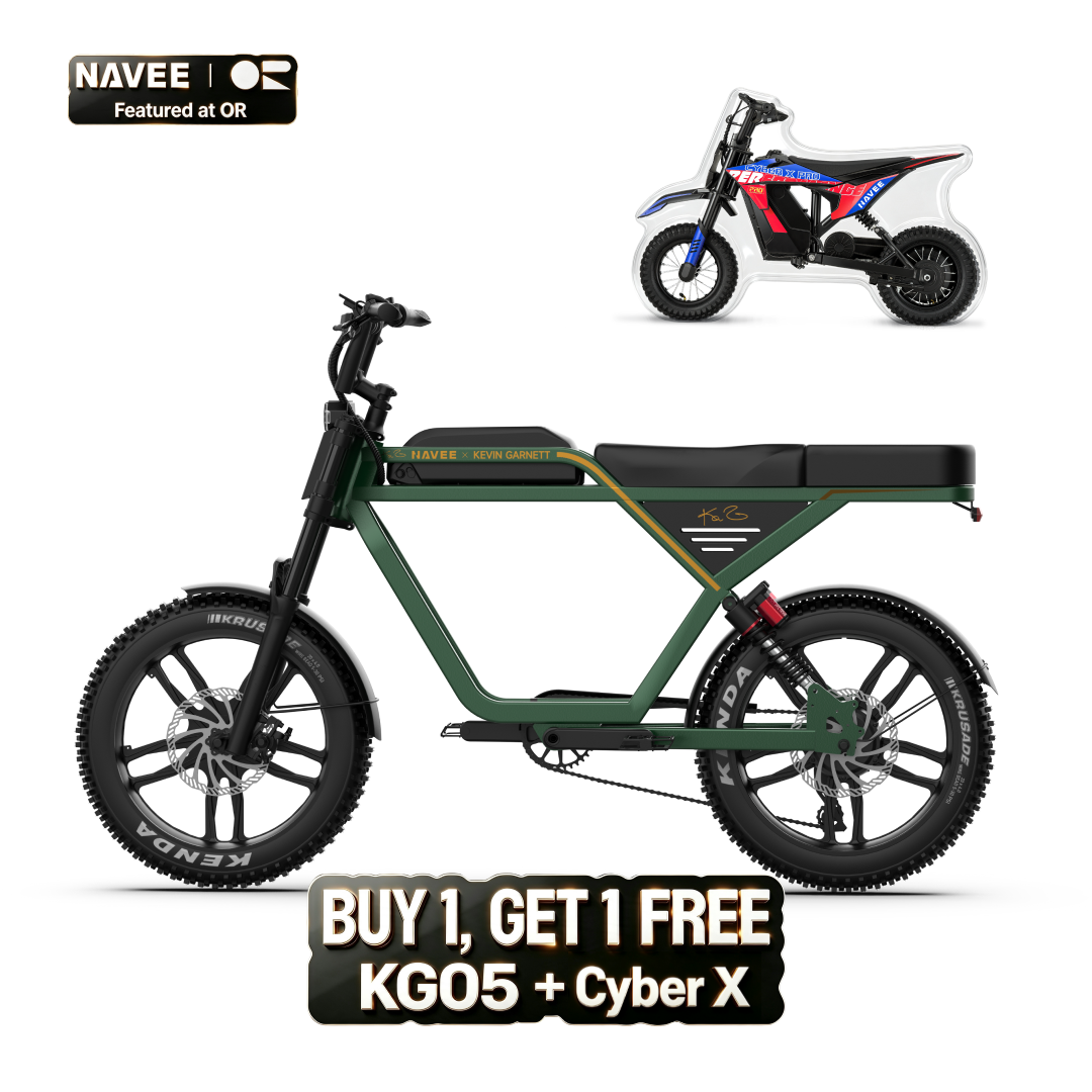 NAVEE KG05 Moped-Style Fat Tire Electric Bike