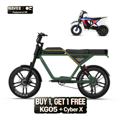 NAVEE KG05 Moped-Style Fat Tire Electric Bike