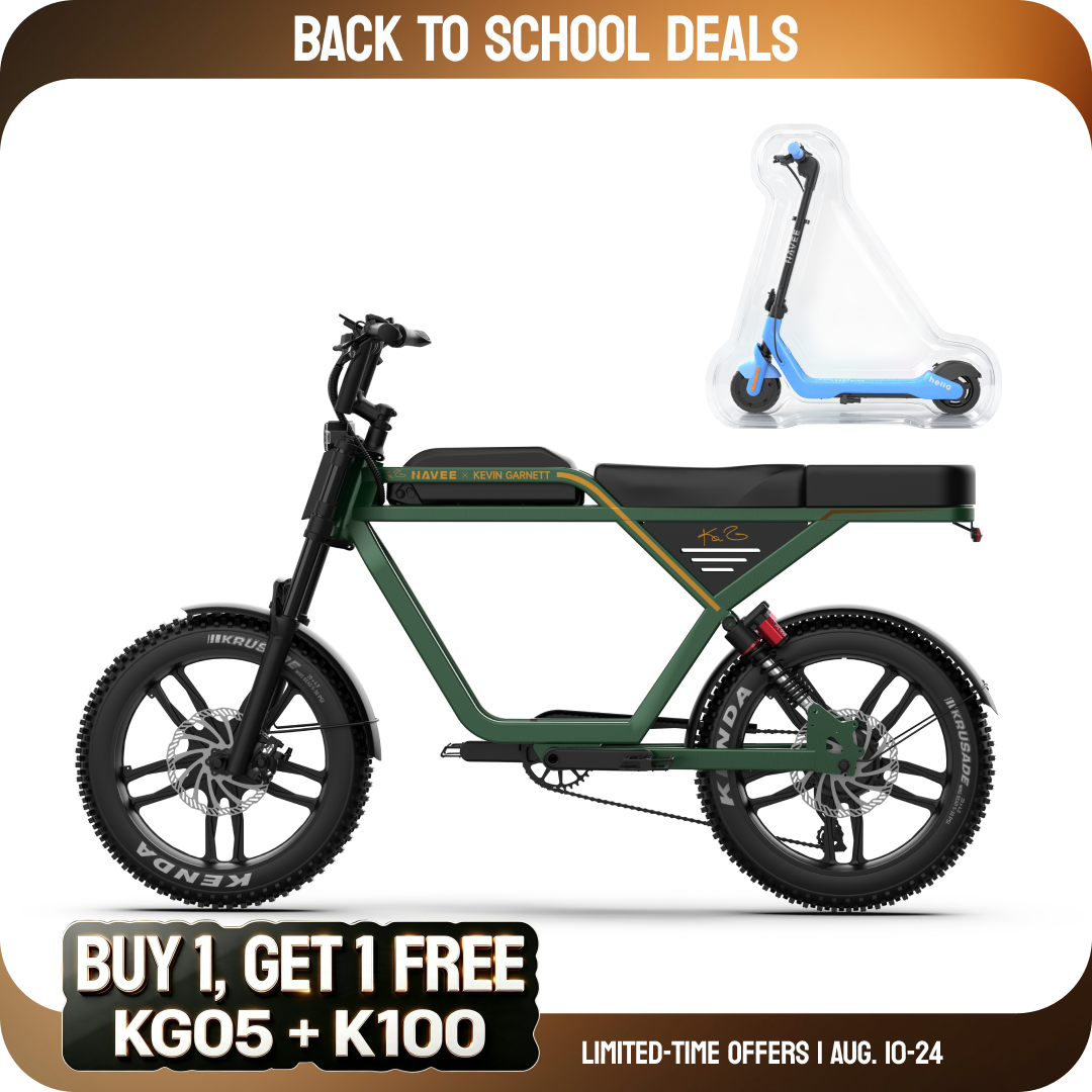 NAVEE KG05 Moped-Style Fat Tire Electric Bike