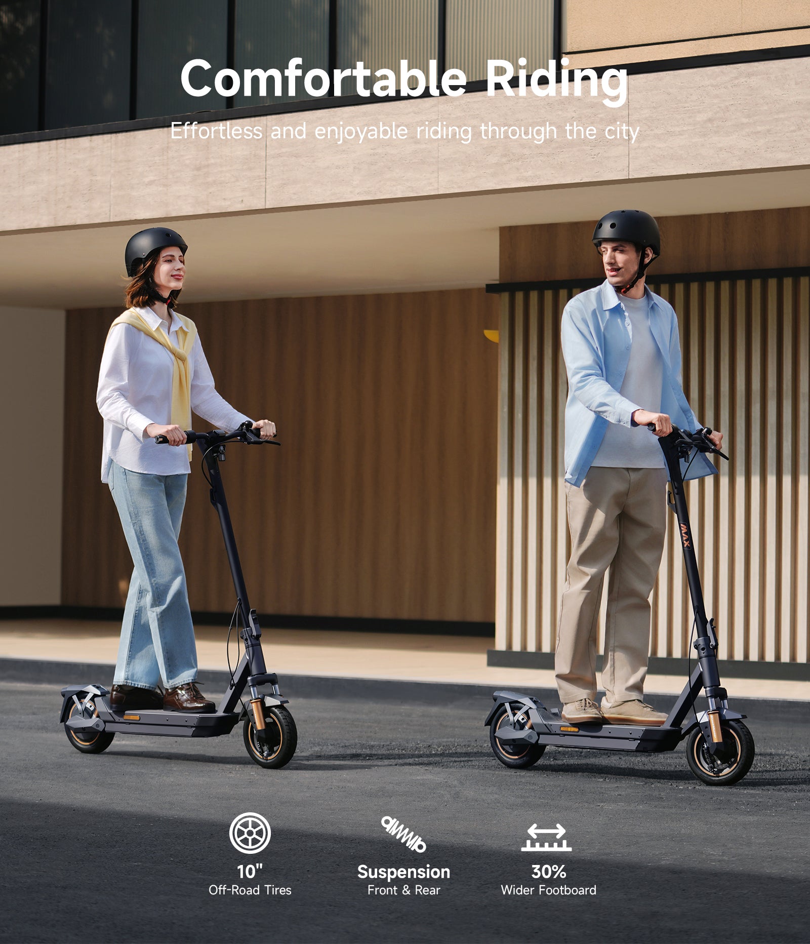 NAVEE GT5 Max Electric Scooter｜Damping Cylinder Suspension｜55.9miles Eco-range｜1638W