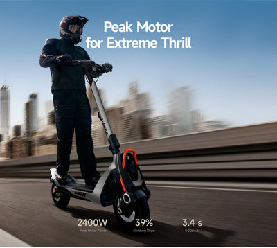 NAVEE UT5 Max  – 62miles Max. Range｜2400W Max. Motor｜39% Climb｜31mph Max. Speed