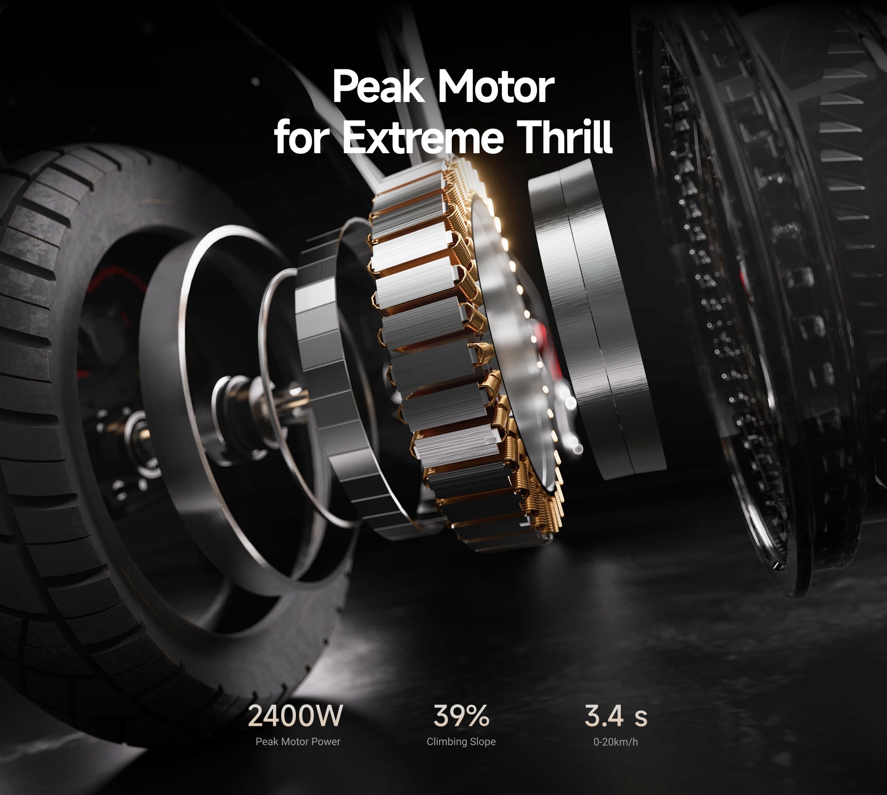 NAVEE UT5 Max  – 62miles Max. Range｜2400W Max. Motor｜39% Climb｜31mph Max. Speed