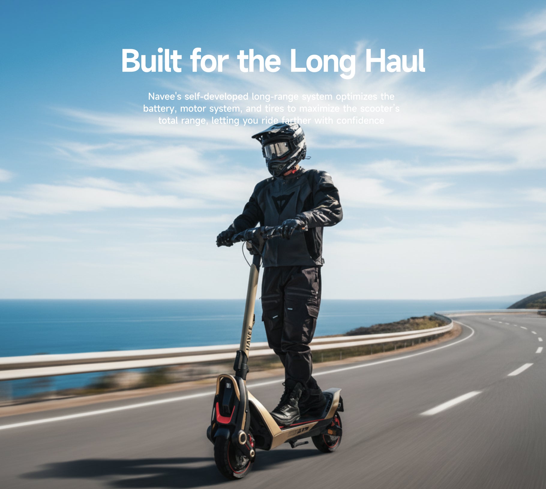 NAVEE UT5 Ultra X SuperScooter – 75miles Max. Range｜Dual 2400W Motor 「K·G recommend」