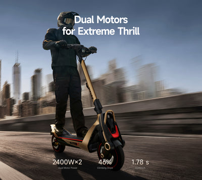 NAVEE UT5 Ultra X SuperScooter – 75miles Max. Range｜Dual 2400W Motor 「K·G recommend」