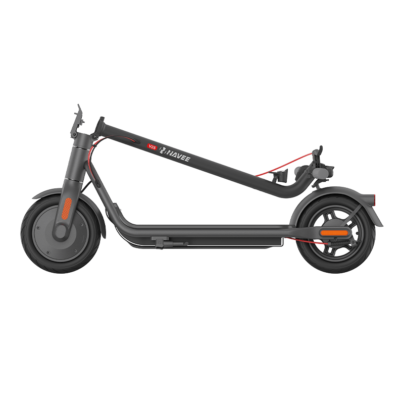 NAVEE V25 Electric Scooter w/15.5 mi Max Operating Range & 18.6 mph Max Speed - Black