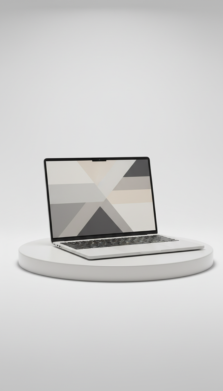 Minimalist Aluminum Laptop